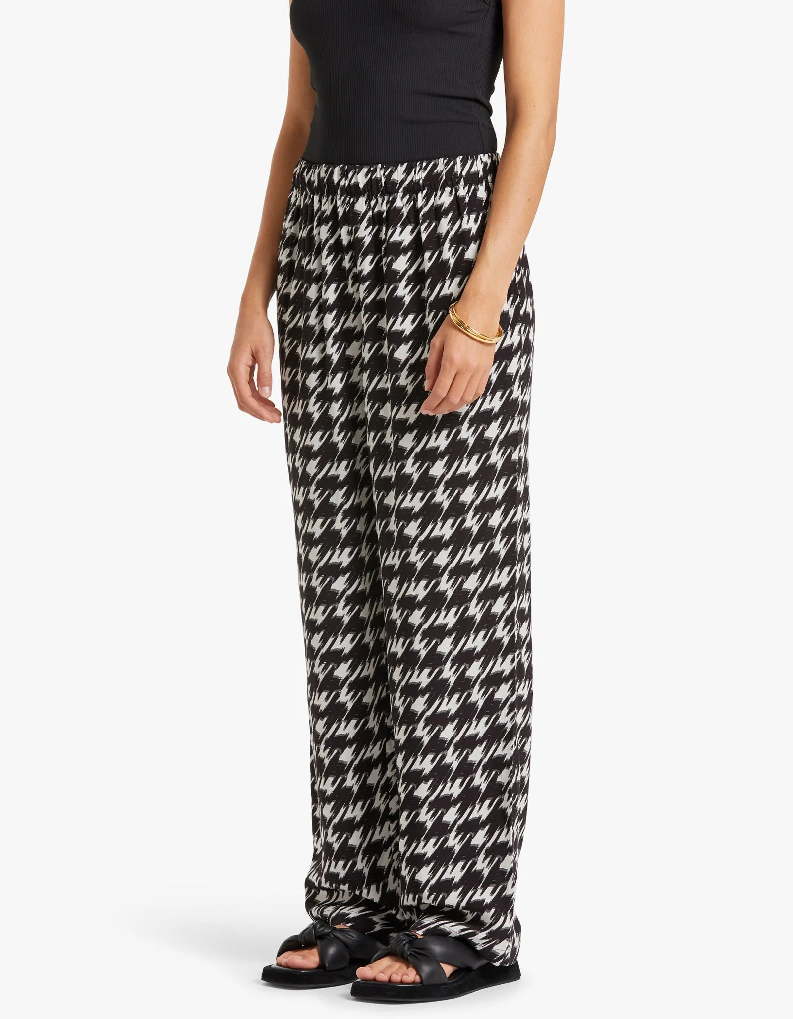 Aiden Pant - Houndstooth Print