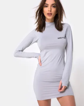 Anegan Bodycon Dress in Grey Motel