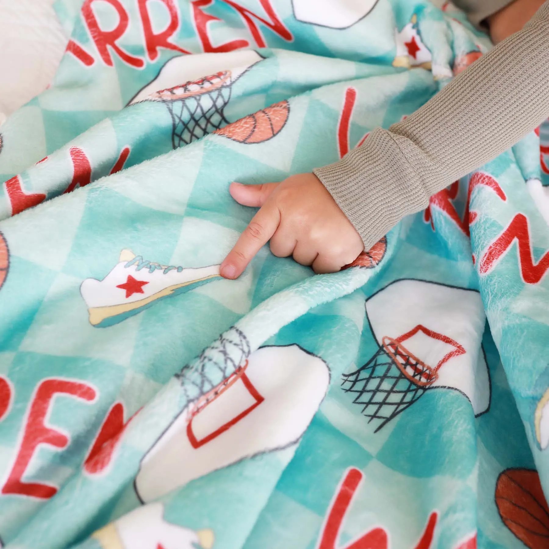 Basketball Star Personalized Kids Blanket