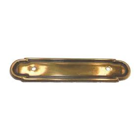 Belwith Products English Cozy Brass 3 Ctr. Cabinet Pull Backplate P273-LP