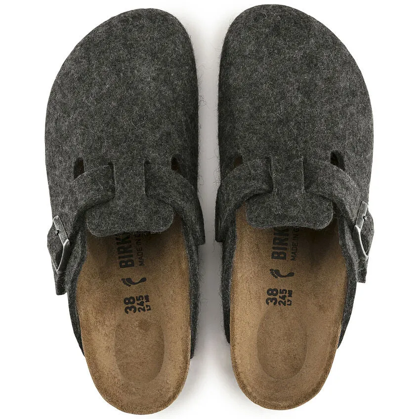 Birkenstock Boston Wool Felt Anthracite