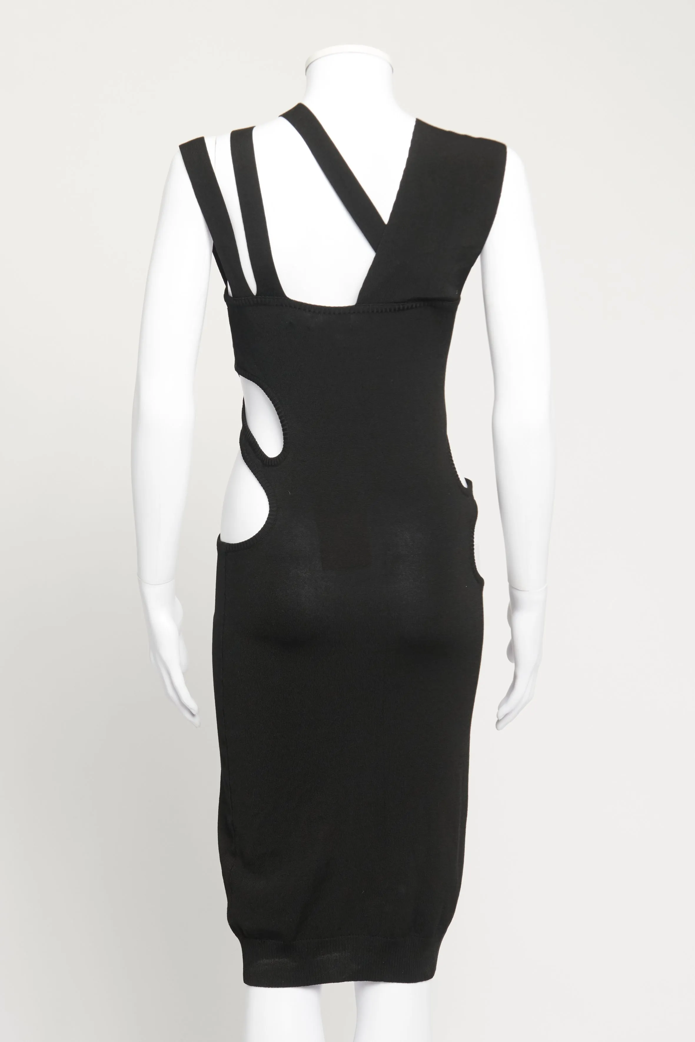 Black Cutout Preowned Line Dress