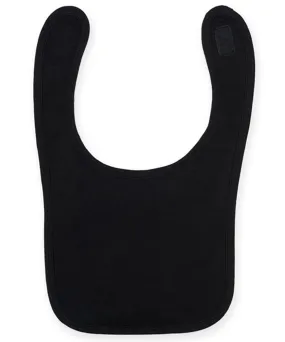 Black - Plain and contrast bib