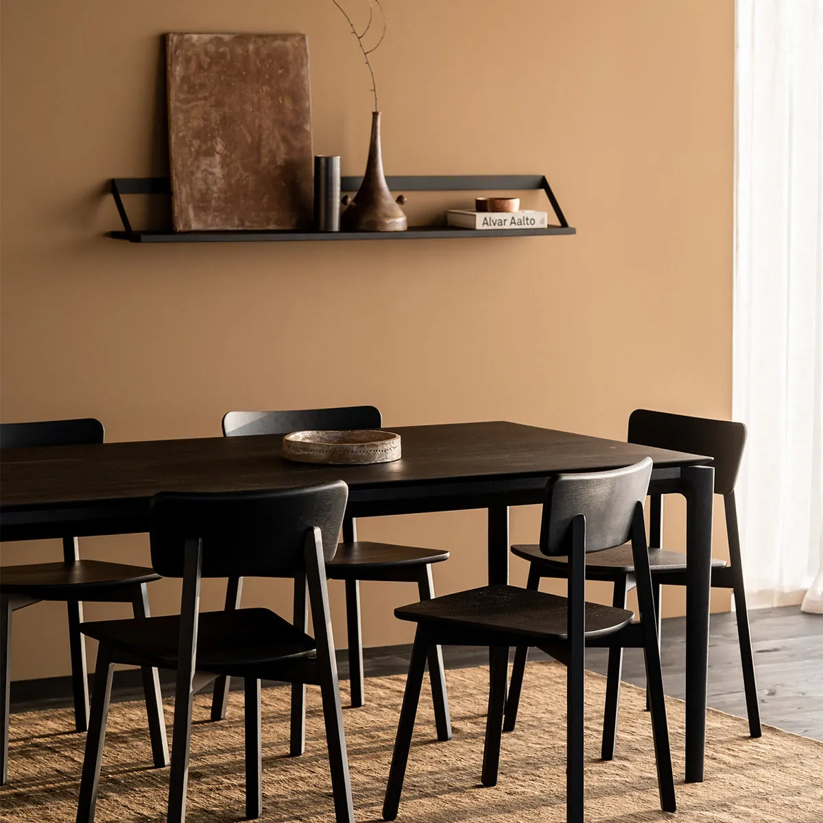 Bok Dining Table (Black Oak, 180cm)