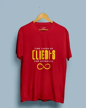 Client Approval Infinity - Half Sleeve T-shirt