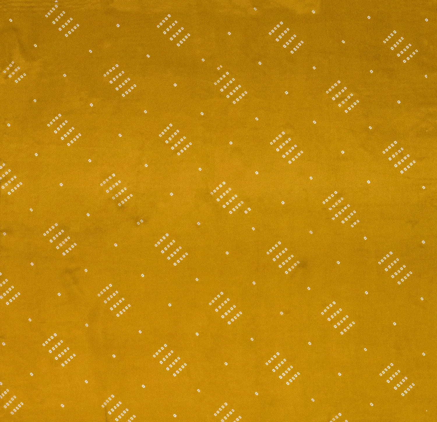 Golden Yellow "Spot'd" Silk Handkerchief