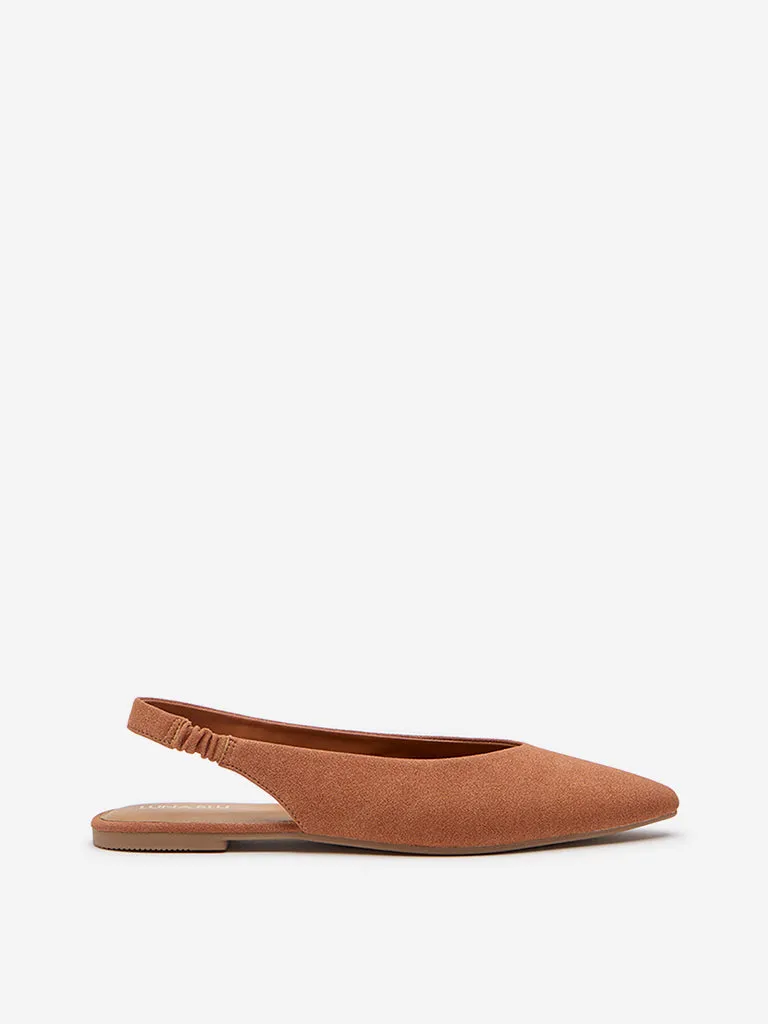 LUNA BLU Rust Slingback Shoes