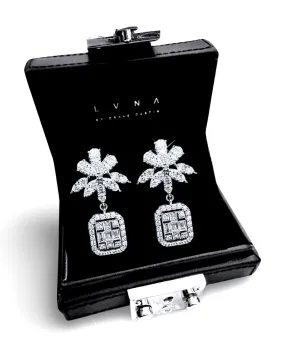 #LVNA2024 | Floral Marquise Cluster Shape Diamond Earrings 18kt