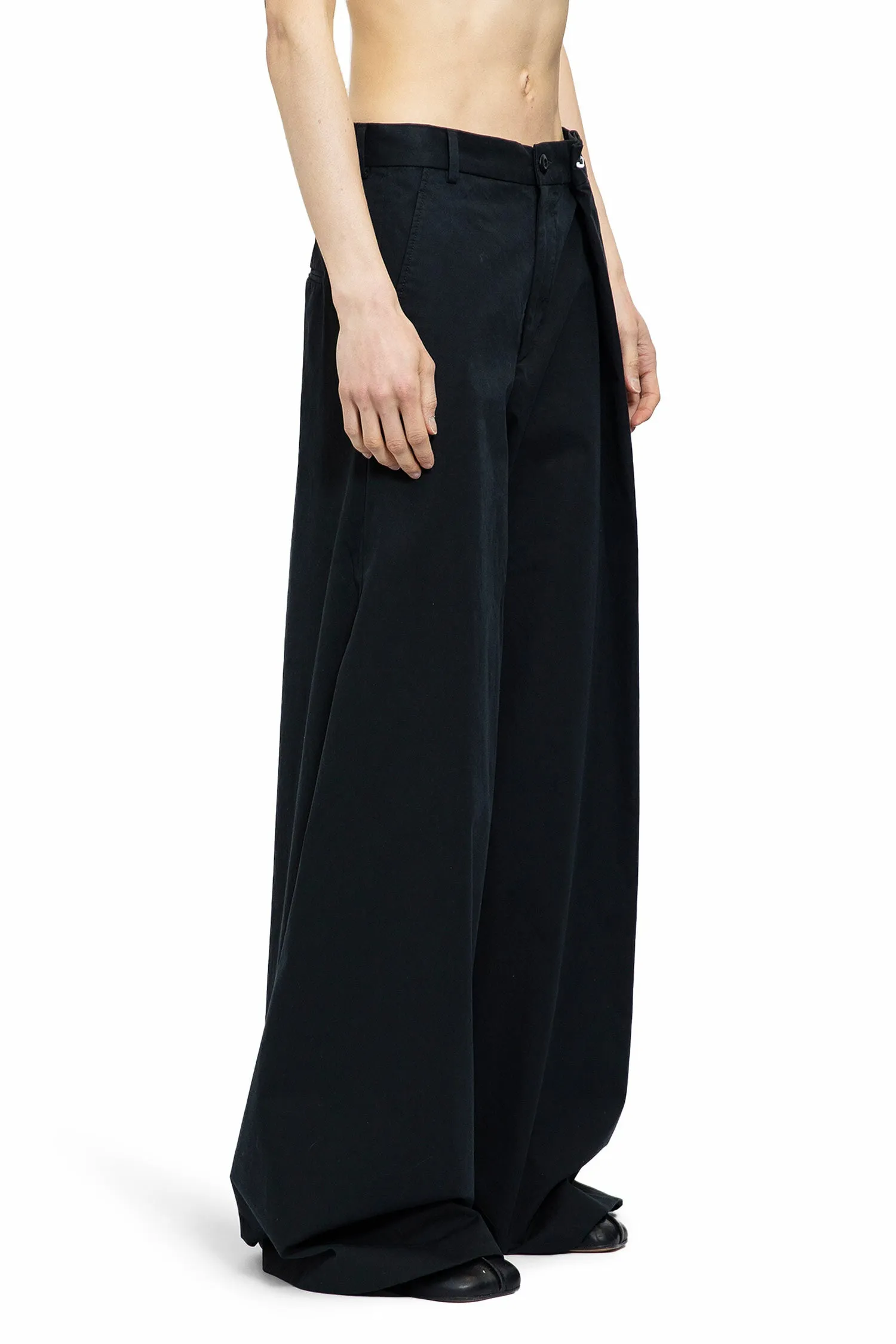 MM6 MAISON MARGIELA WOMAN BLACK TROUSERS