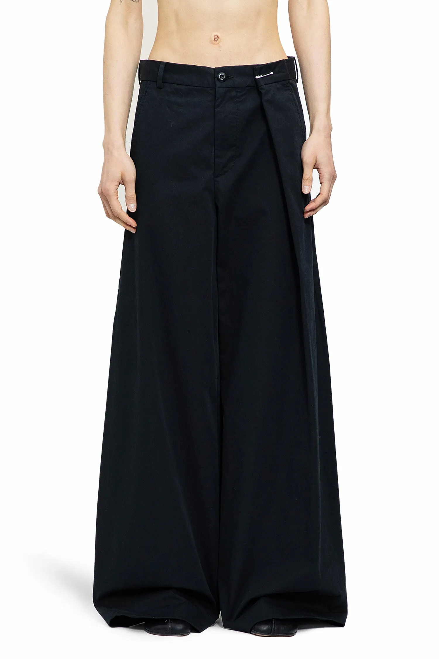 MM6 MAISON MARGIELA WOMAN BLACK TROUSERS