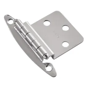 Pair Hickory Hardware Polished Chrome 3/8 Inset Hinges Non Self-Closing P140-26