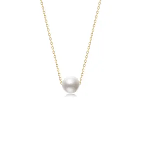 Perfect Pearl Necklace - Solid Gold