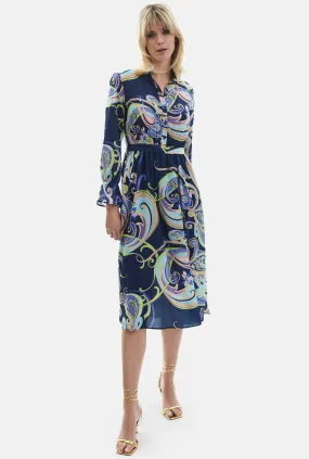 Printed Midi Dress