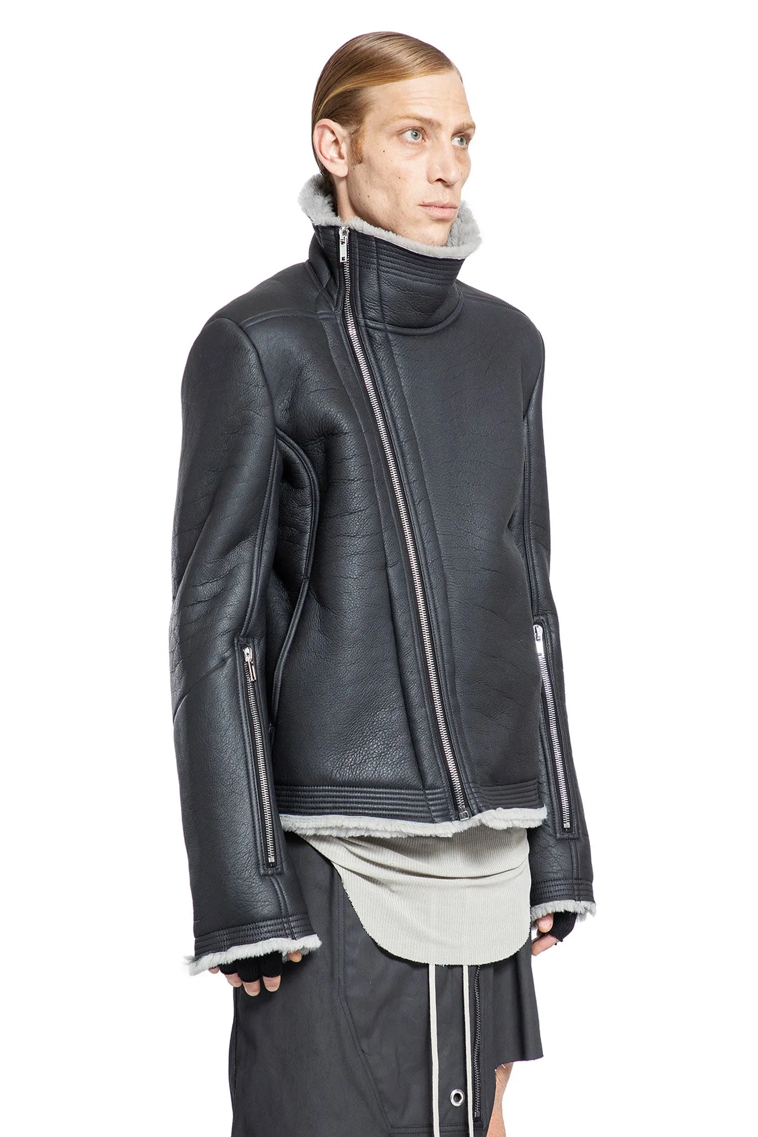 RICK OWENS MAN BLACK JACKETS