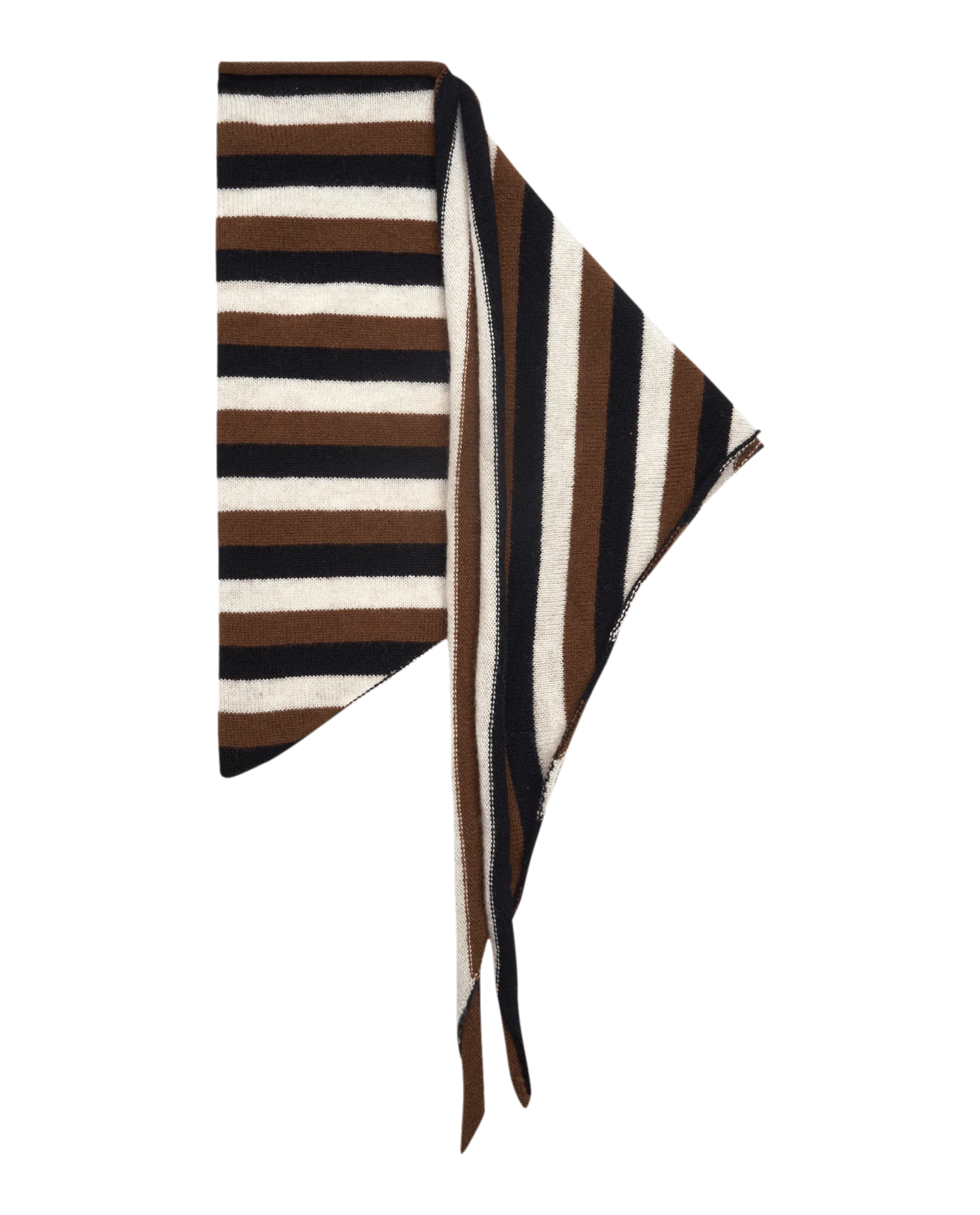 The Cashmere Neckerchief. -- Santal Stripe