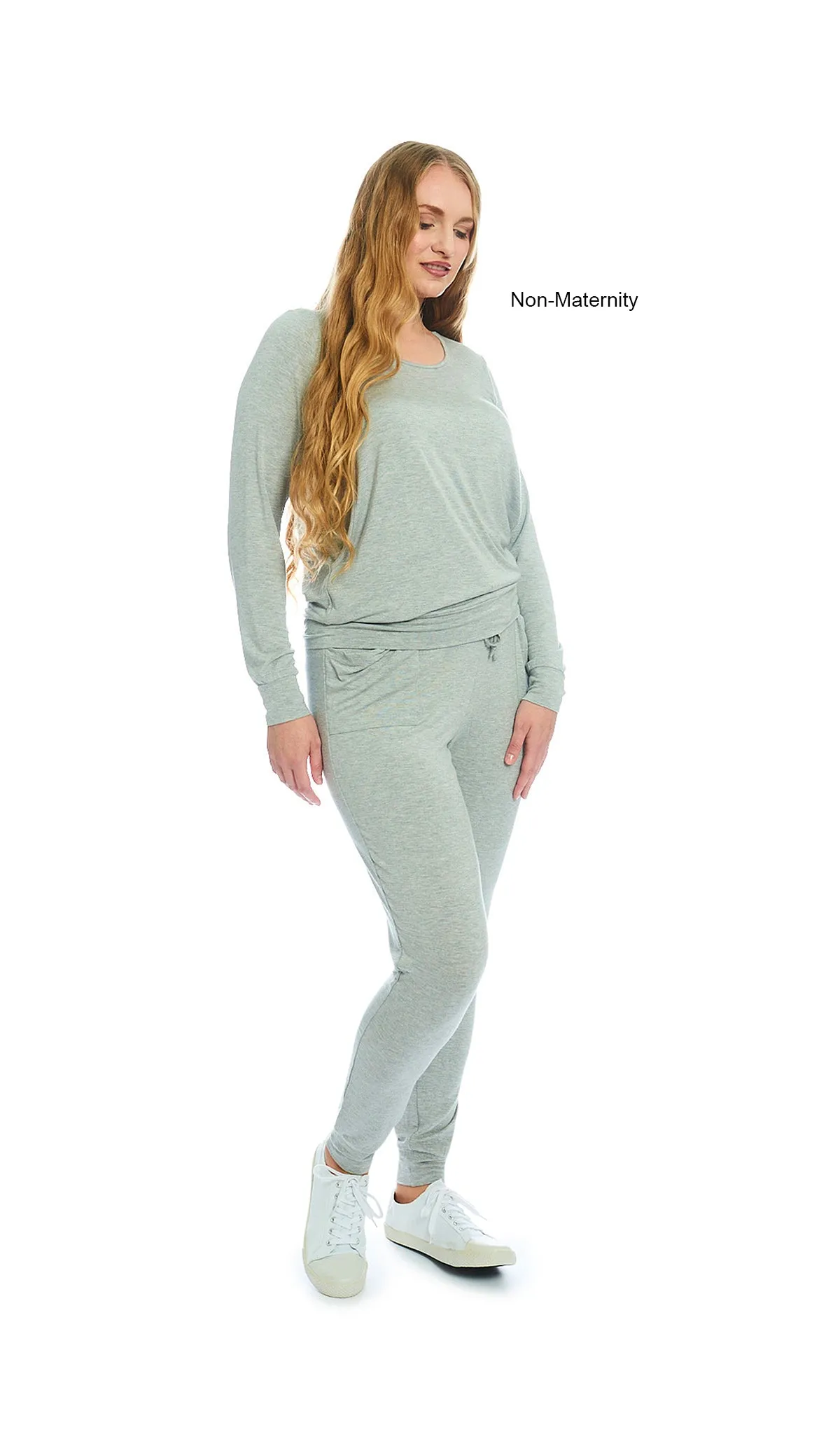 Whitney 2-Piece Heather Grey Solid