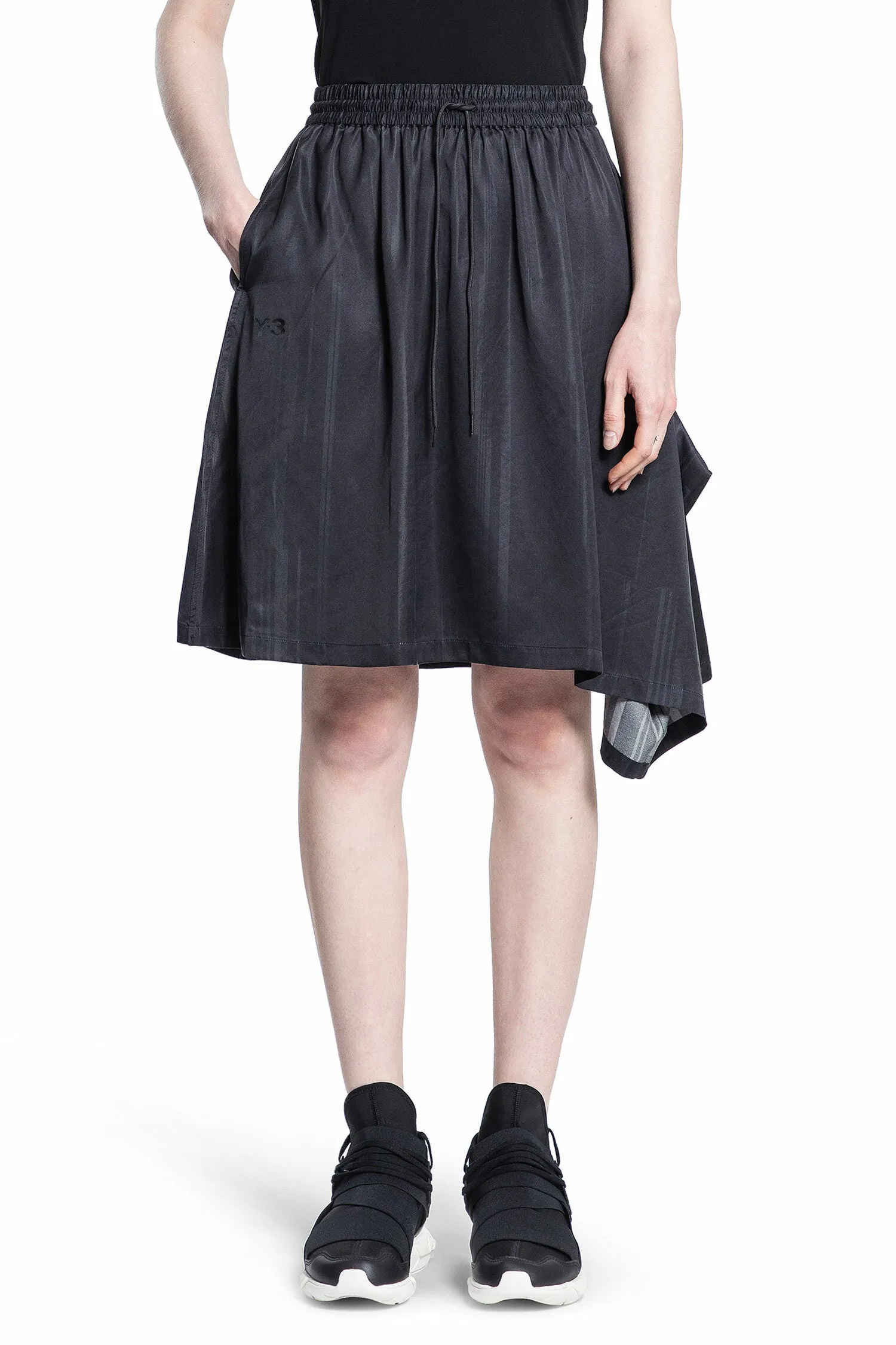 Y-3 WOMAN BLACK SKIRTS