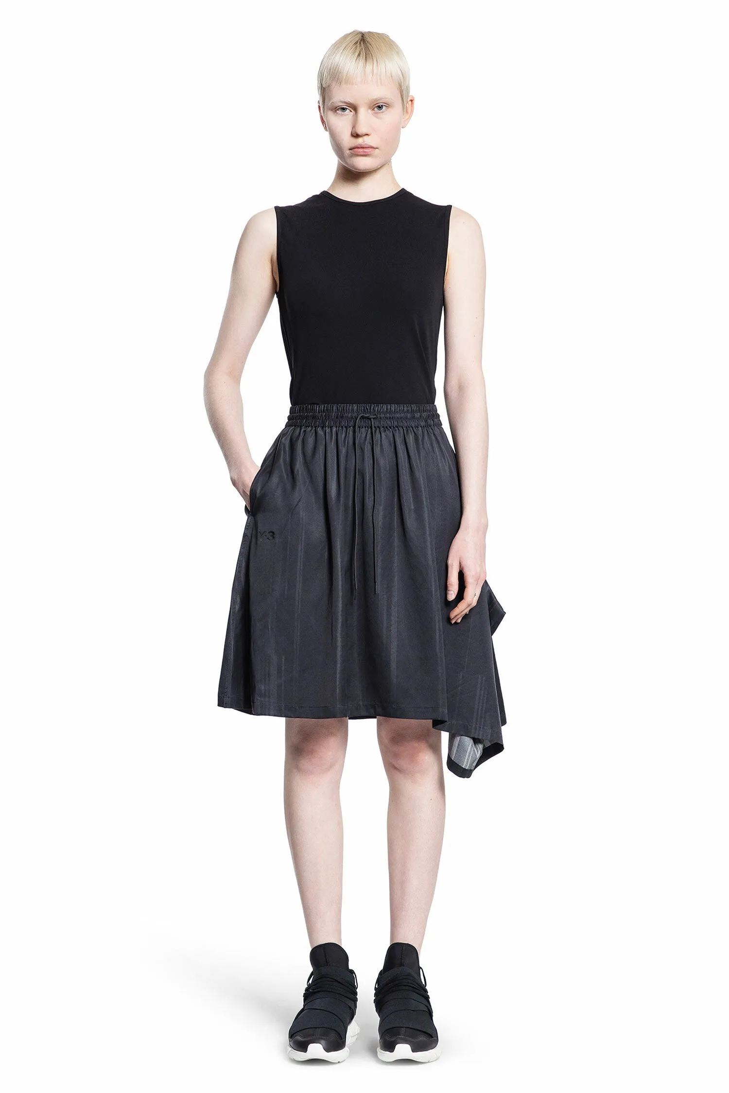 Y-3 WOMAN BLACK SKIRTS