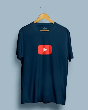 Youtube Play - Half Sleeve T-shirt